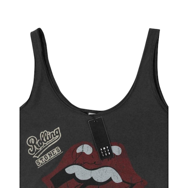Amplified Dam/Kvinna Rolling Stones Autograf Tank Top XL Kol Charcoal XL