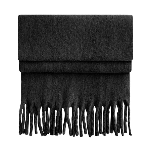 Beechfield Fluffy Scarf One Size Svart Black One Size