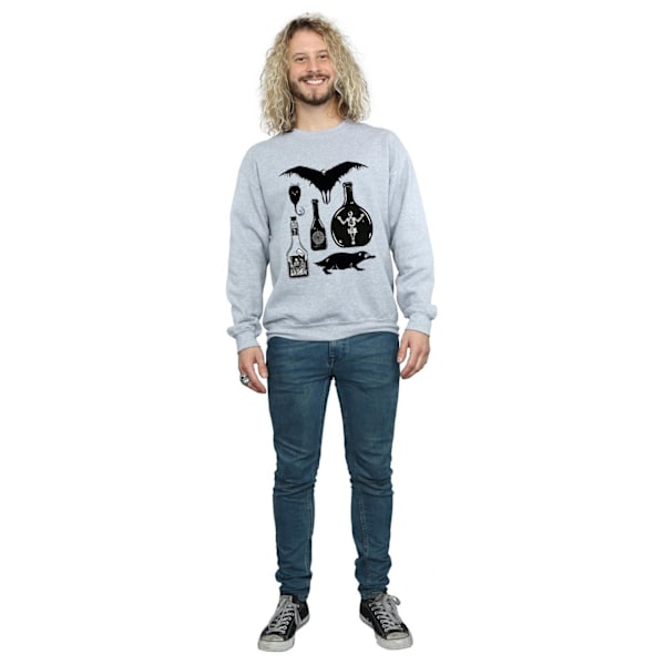 Fantastiska vidunder Mäns Plain Icons Sweatshirt L Sports Grey Sports Grey L