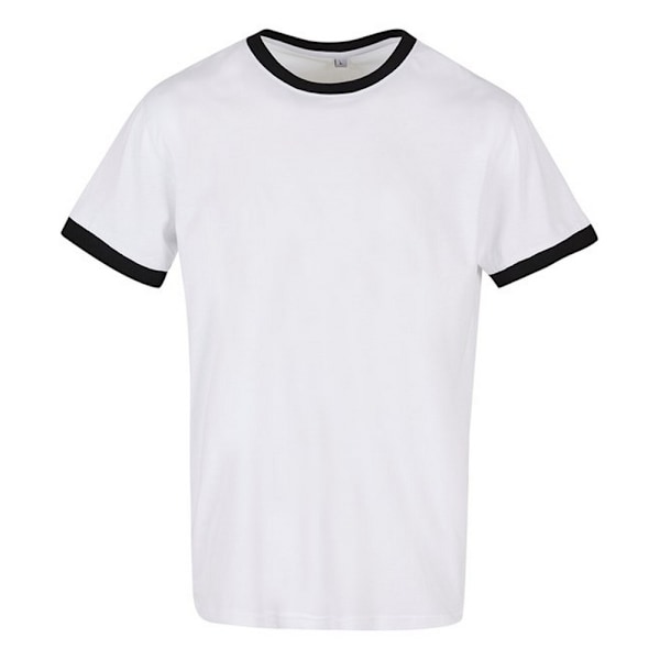 Bygg ditt varumärke herr T-shirt 5XL vit/svart White/Black 5XL