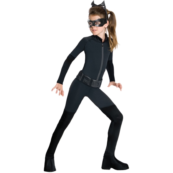 Batman Girls Catwoman Costume S Marinblå Navy S