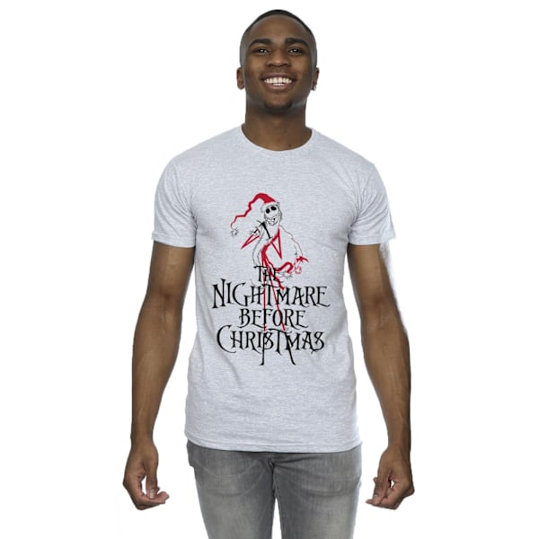 Disney Herr The Nightmare Before Christmas Santa T-shirt 5XL Sp Sports Grey 5XL