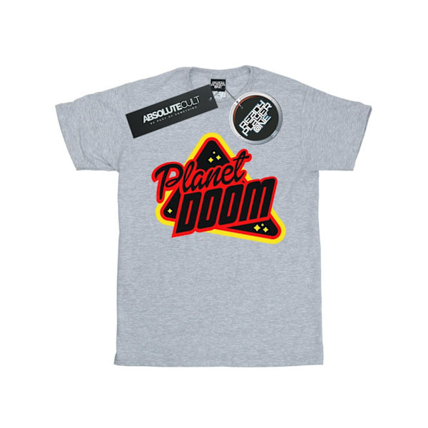 Ready Player One Dam/Damer Planet Doom Logo Bomull Boyfriend T-shirt XXL Sports Grey Sports Grey XXL
