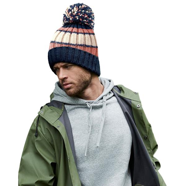 Beechfield Unisex Vuxen Hygge Randig Mössa En Storlek Marshmall Marshmallow Sundae One Size