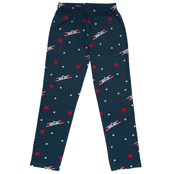 Top Gun Herr Logotyp Lång Pyjamas Set M Grå/Blå Grey/Blue M
