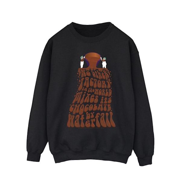 Willy Wonka Herr Choklad Vattenfall Sweatshirt L Svart Black L