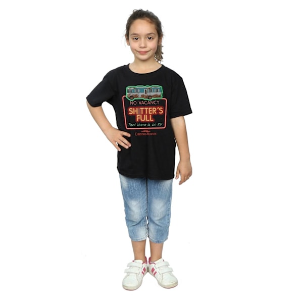 National Lampoon´s Christmas Vacation Girls No Vacancy Bomull T-shirt Black 7-8 Years