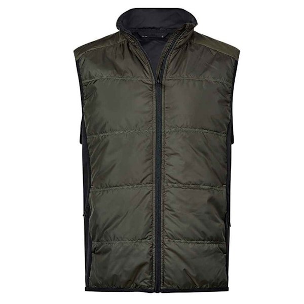 Tee Jays Herr Stretch Hybrid Body Warmer S Deep Green/Black Deep Green/Black S