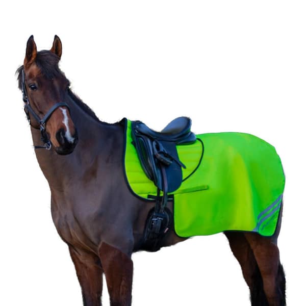 HyVIZ Reflector Mesh Horse Quarter Exercise Sheet Full Yellow Yellow Full