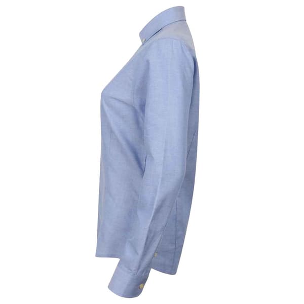 Henbury Dam/Damer Modern Långärmad Oxford Skjorta M Blå Blue M