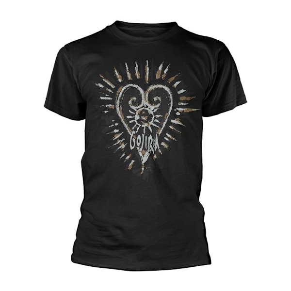 Gojira Unisex Adult Fortitude Heart Organic Cotton T-Shirt XL B Black XL