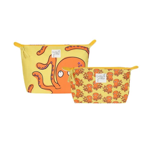 Lazy Jacks Octopus Sminkväska One Size Gul Yellow One Size