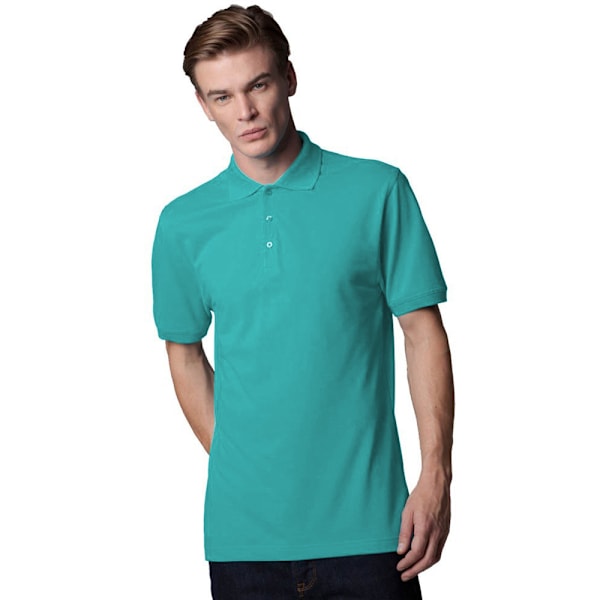 Kustom Kit Workwear Herr Kortärmad Poloskjorta 2XL Turkos Turquoise 2XL