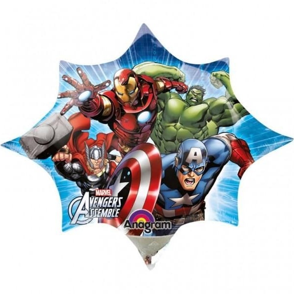 Avengers formad folieballong En storlek Flerfärgad Multicoloured One Size
