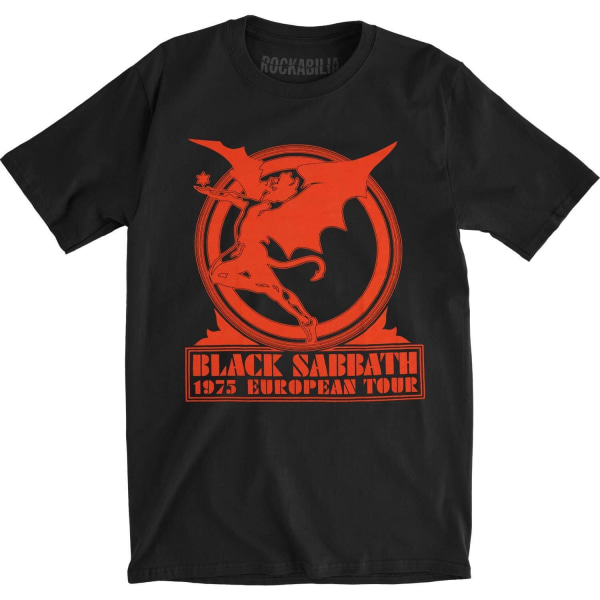 Svart Sabbath Unisex Vuxen Europe ´75 T-shirt L Svart Black L