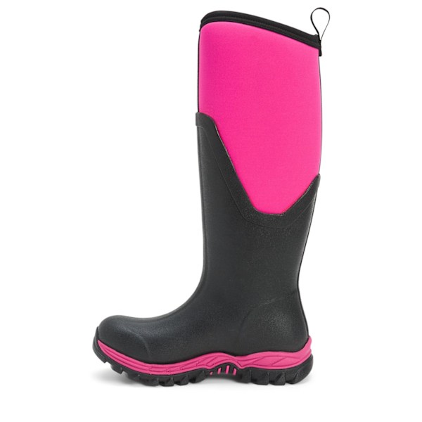 Muck Boots Dam/Dam Arctic Sport Höga Pill On Gummistövlar Black/Pink 8 UK