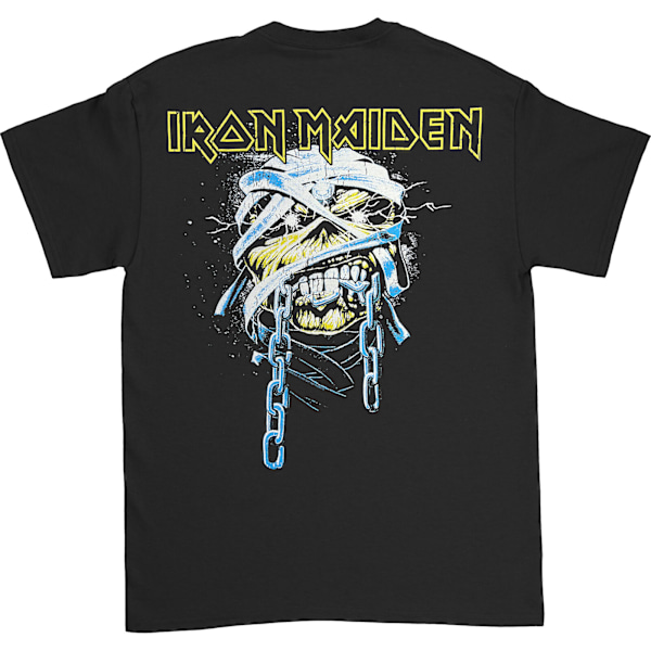 Iron Maiden Unisex Adult Powerslave Head Logo T-Shirt L Svart Black L