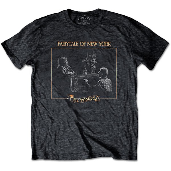The Pogues Unisex Vuxen Fairytale Piano Heather T-Shirt XL Heat Heather Grey XL