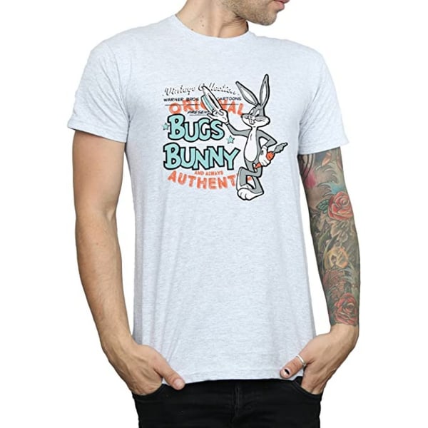 Looney Tunes Herr Bugs Bunny Vintage T-shirt XL Sportgrå Sports Grey XL