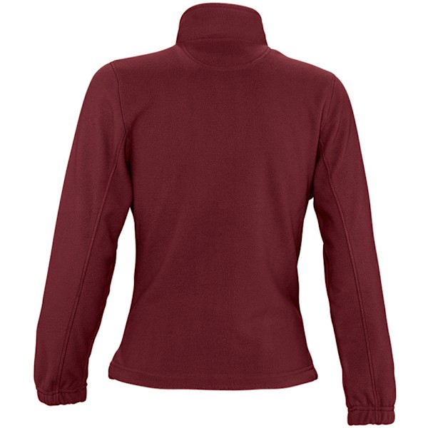 SOLS Dam/Kvinnor North Full Zip Fleece Jacka S Bourgogne Burgundy S