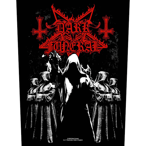 Dark Funeral Shadow Monks Patch En Storlek Svart/Vit/Röd Black/White/Red One Size