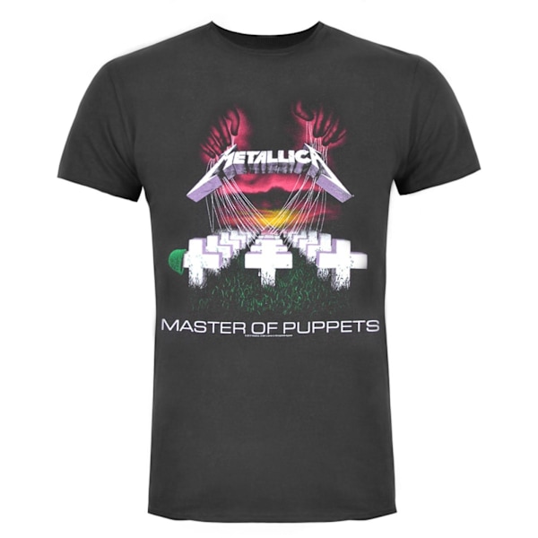 Amplified Official Mens Metallica Master Of Puppets T-Shirt S C Charcoal S