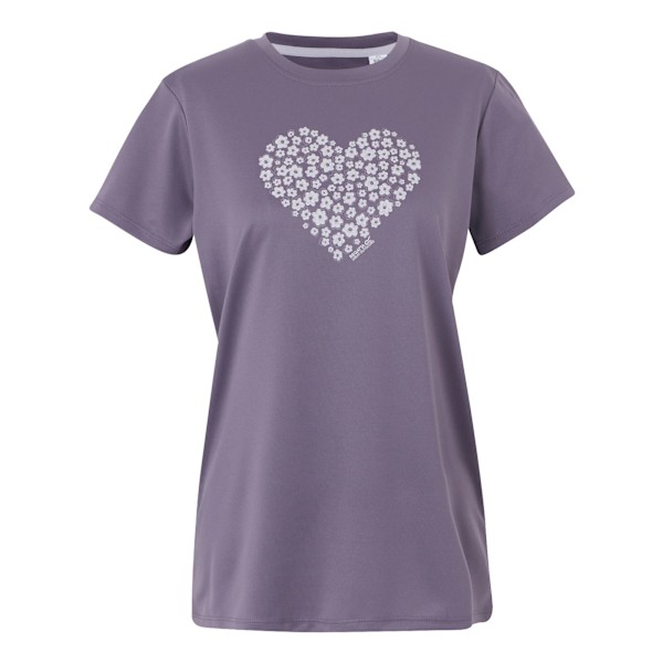 Regatta Dam/Dam Fingal IX Hjärta T-shirt 10 UK Purple Sage Purple Sage 10 UK