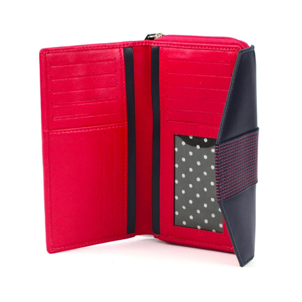 Eastern Counties Leather Sofia Läderplånbok En Storlek Rosa/Marinblå Pink/Navy One Size