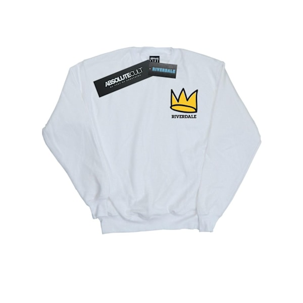 Riverdale Damkrona Brösttryck Sweatshirt XXL Vit White XXL