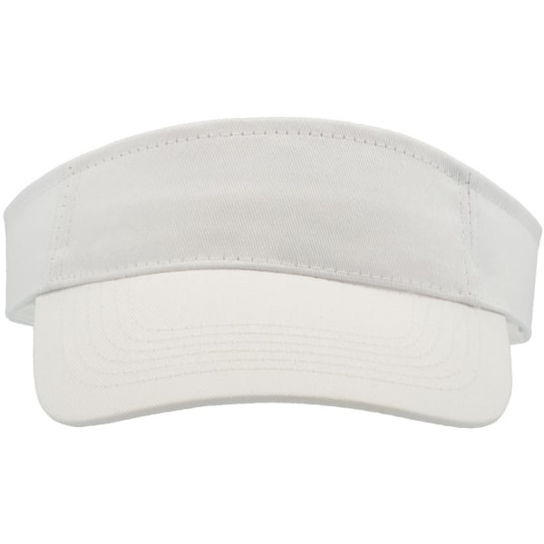 Atlantis Unisex Adult Roland Strukturerad Visor Cap One Size Whit White One Size