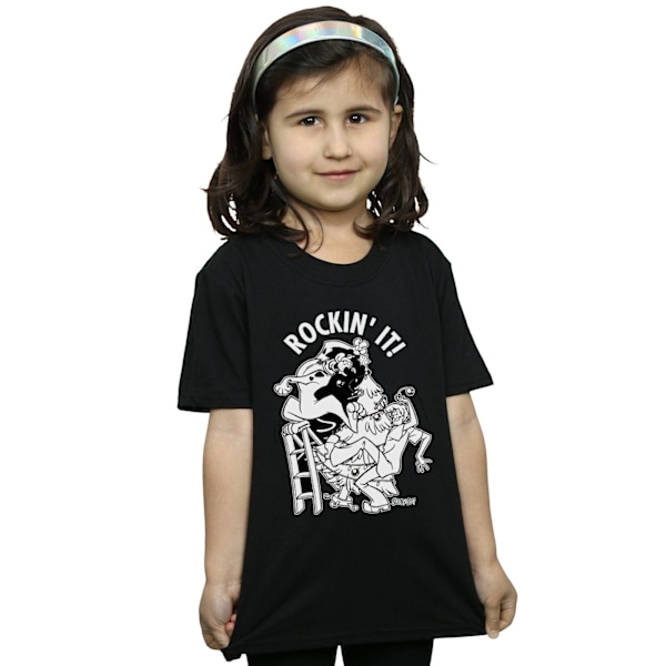 Scooby Doo Girls Rockin´ It Jul Bomull T-shirt 5-6 år Black 5-6 Years