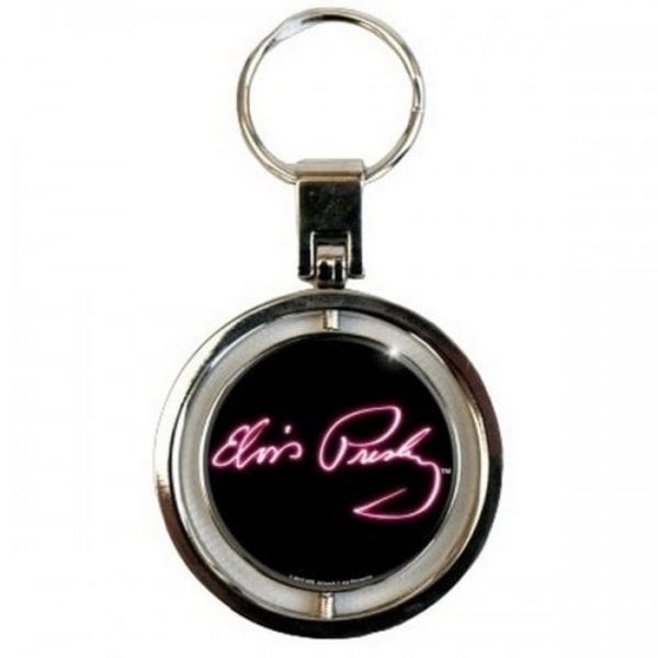Elvis Presley Let´s Face It Spinner Nyckelring One Size Svart/Rosa Black/Pink One Size