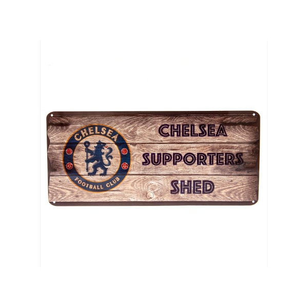 Chelsea FC Supporter´s Shed Sign One Size Brun/Navy Brown/Navy One Size