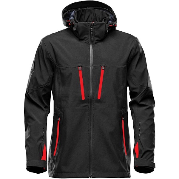 Stormtech Herr Soft Shell Jacka 3XL Svart/Ljusröd Black/Bright Red 3XL