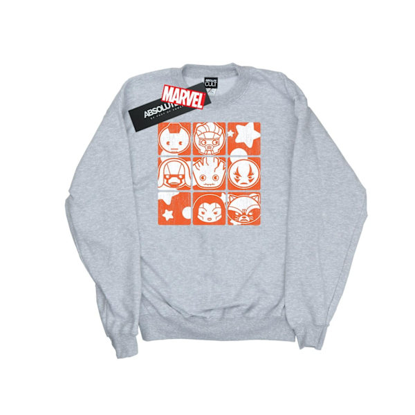 Marvel Boys Kawaii Guardians Of The Galaxy Retro Sweatshirt 7-8 Sports Grey 7-8 Years