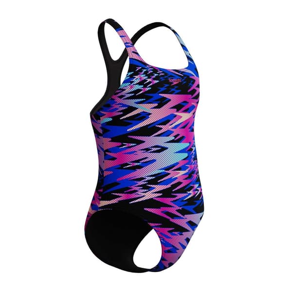 Speedo Flickor Hyper Boom Muscleback Baddräkt 9-10 år Anthracite 9-10 Years