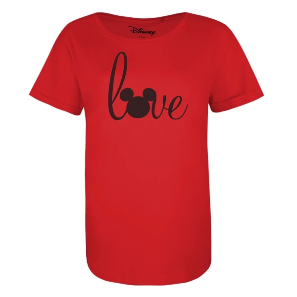 Disney Dam/Kvinnor Love Bomull T-shirt L Röd Red L