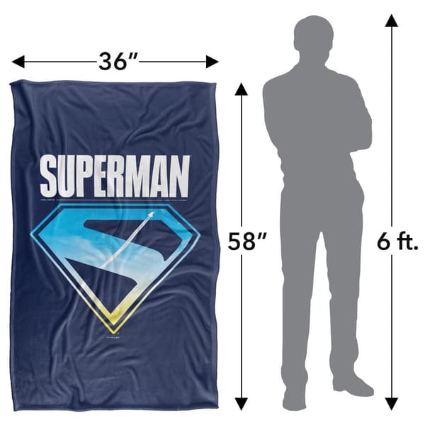 Stålmannen 2025 Flight Mjuk Logofilt 147cm x 91cm Multi Multicoloured 147cm x 91cm