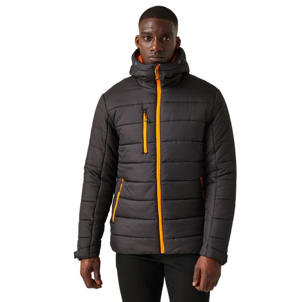Regatta Professional Vadderad Termojacka för Herr M Svart/Orange Black/Orange Pop M