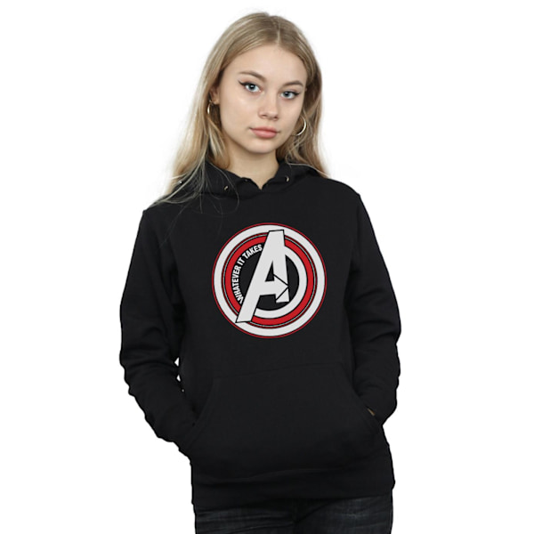 Marvel Womens/Ladies Avengers Endgame Whatever It Takes Symbol Black M