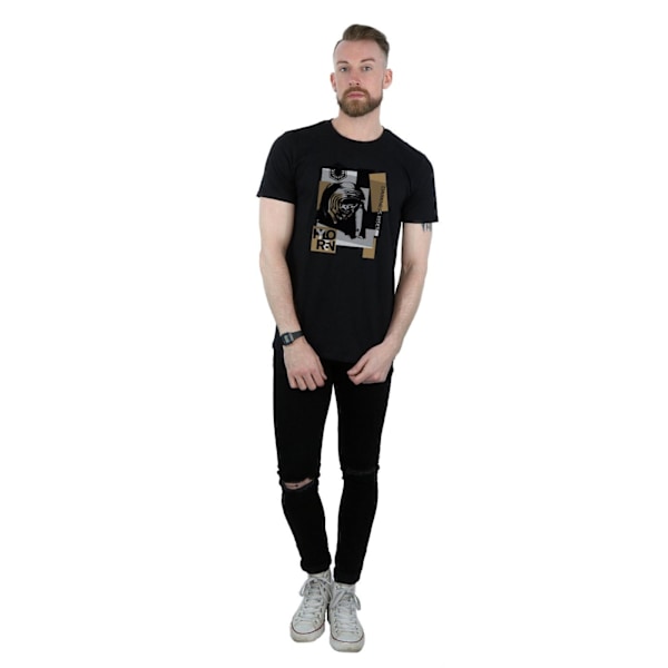 Star Wars The Last Jedi Kylo Ren Patchwork T-shirt XL Svart Black XL