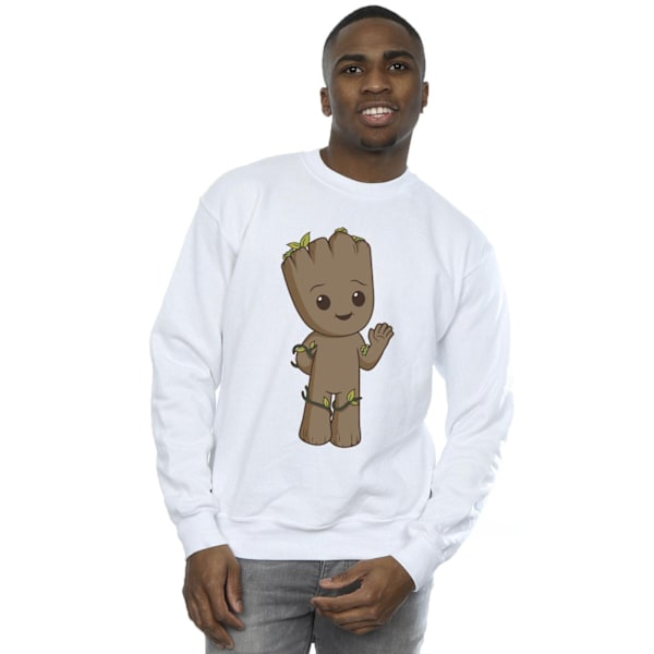 Marvel Mens I Am Groot Cute Groot Sweatshirt 4XL Vit White 4XL