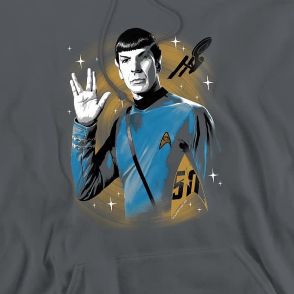Star Trek Herr Prosper Space Hoodie S Kolgrå Charcoal S