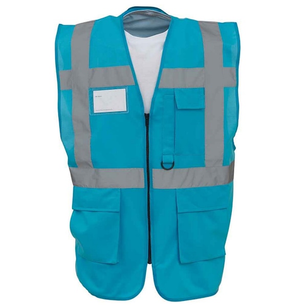 Yoko Unisex Adult Executive Hi-Vis Waistcoat M Safirblå Sapphire Blue M