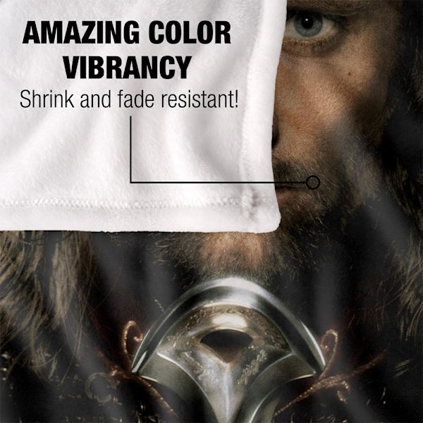 Sagan om ringen Aragorn Filt One Size Flerfärgad Multicoloured One Size
