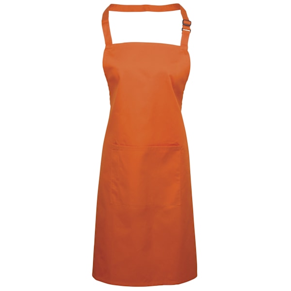Premier Dam/Kvinnors Färger Bip Förkläde Med Ficka / Arbetskläder Orange One Size