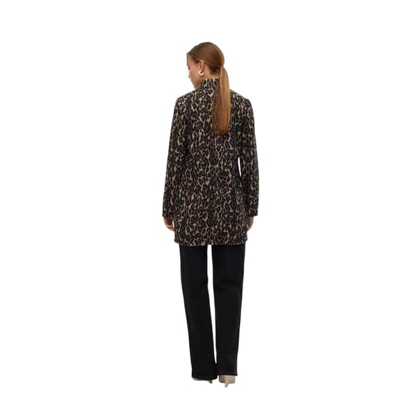 Vero Moda Dam Katrine Leopardmönstrad Jacka 12 UK Brun Brown 12 UK