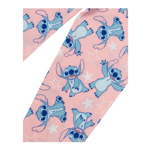 Lilo & Stitch Flickor Stitch Långärmad Lång Pyjamas Set (Förpackning Pink/White 9-10 Years