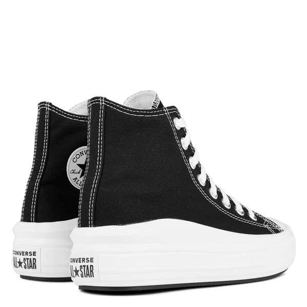 Converse Dam/Dam Chuck Taylor Canvas Platform High Top Träningsskor Black/White 6 UK