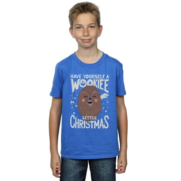 Star Wars Boys Wookiee Little Christmas T-Shirt 9-11 år Roya Royal Blue 9-11 Years